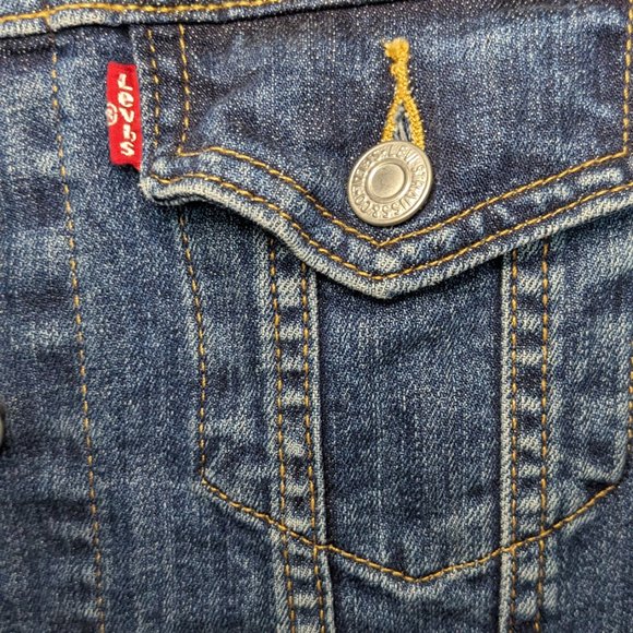 Levi's Original Trucker Jacket - Dark Wash - Picture 3 of 5